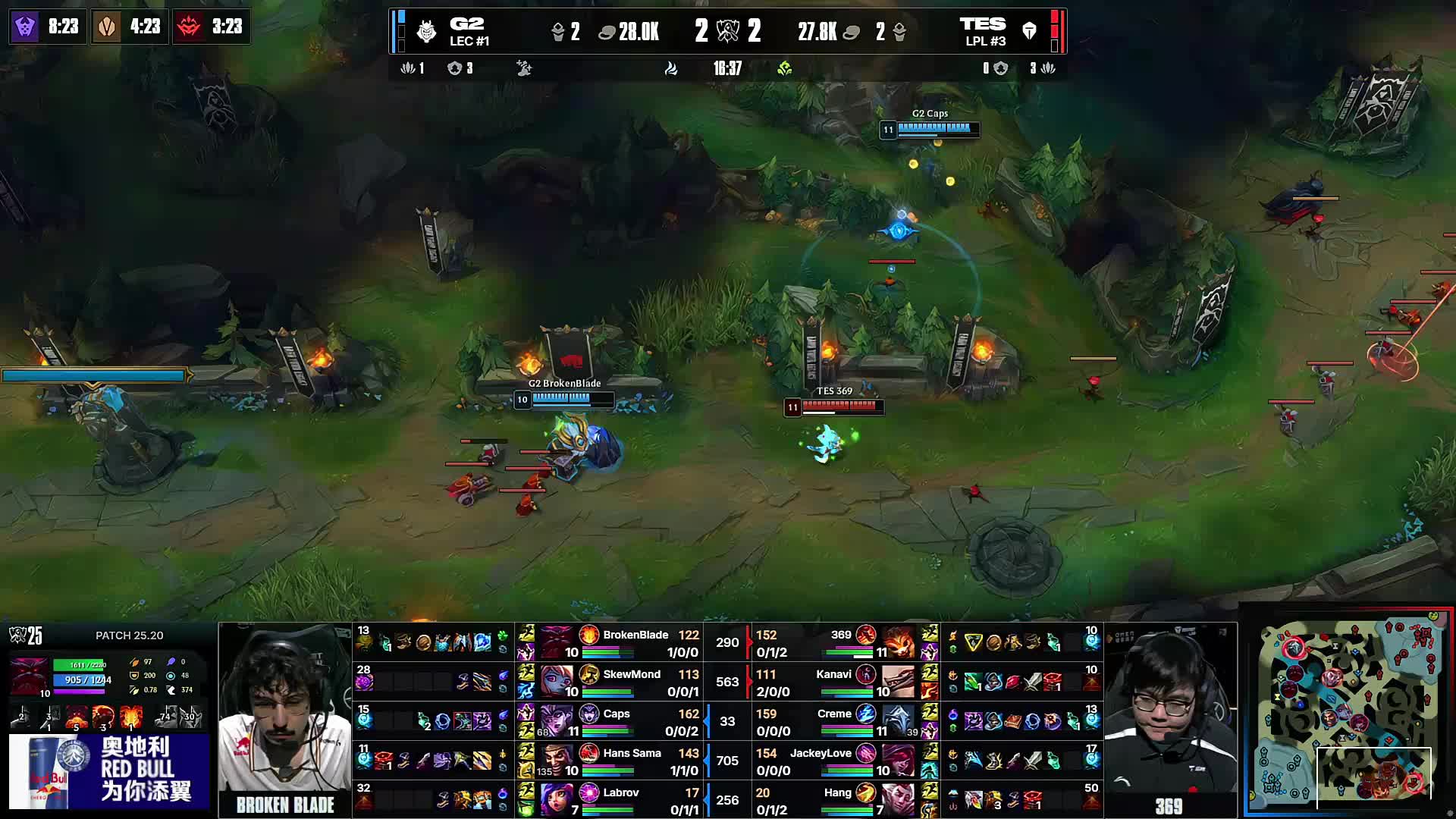 三波团队战斗完成了翻盘！SYWJJ 剑魔势不可挡， FunPlus Phoenix 在第一场比赛中击败了 LGD Gaming